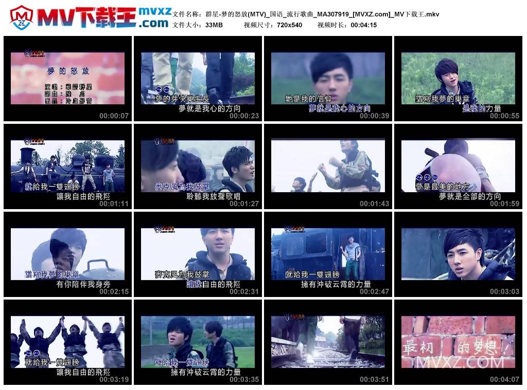 群星-梦的怒放(MTV)_国语_流行歌曲_MA307919